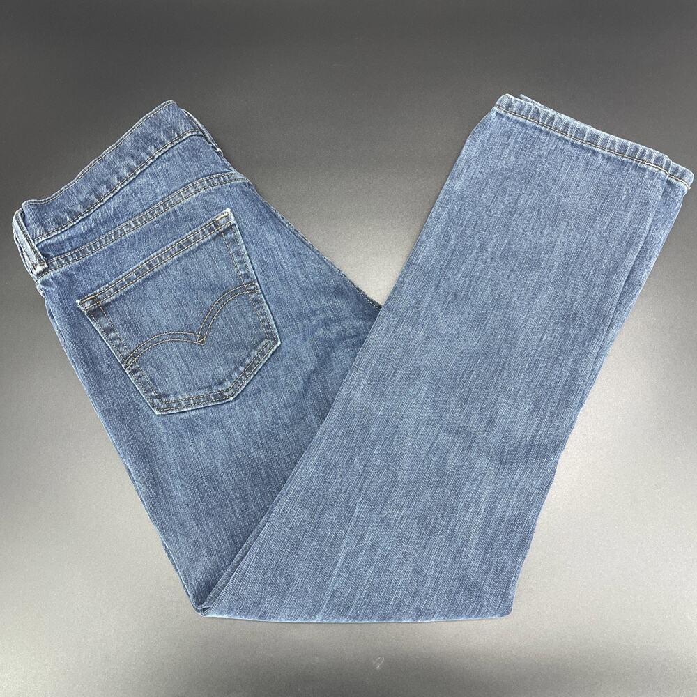 Levis 511 Jeans Men Fits 32x27.5 Blue Denim Faded Cotton Slim Fit American Adult - Picture 3 of 7